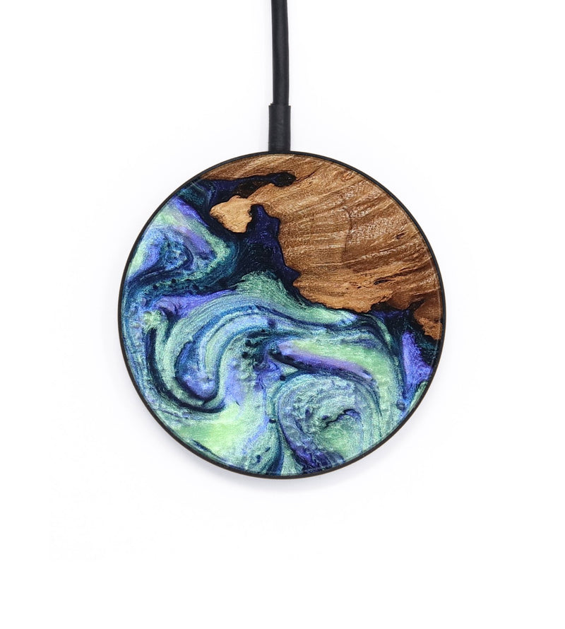 Circle Wood Wireless Charger - Elda (Purple, 824502)