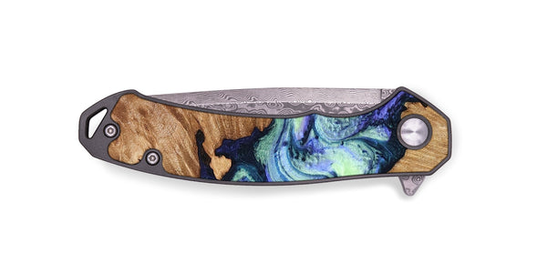 EDC Wood Pocket Knife - Elda (Purple, 824502)