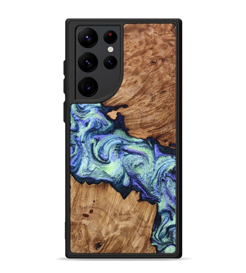 Galaxy S22 Ultra Wood Phone Case - Elda (Purple, 824502)