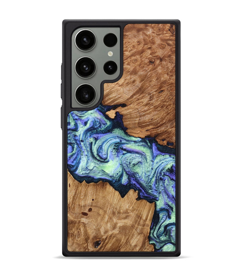 Galaxy S24 Ultra Wood Phone Case - Elda (Purple, 824502)