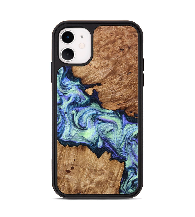 iPhone 11 Wood Phone Case - Elda (Purple, 824502)