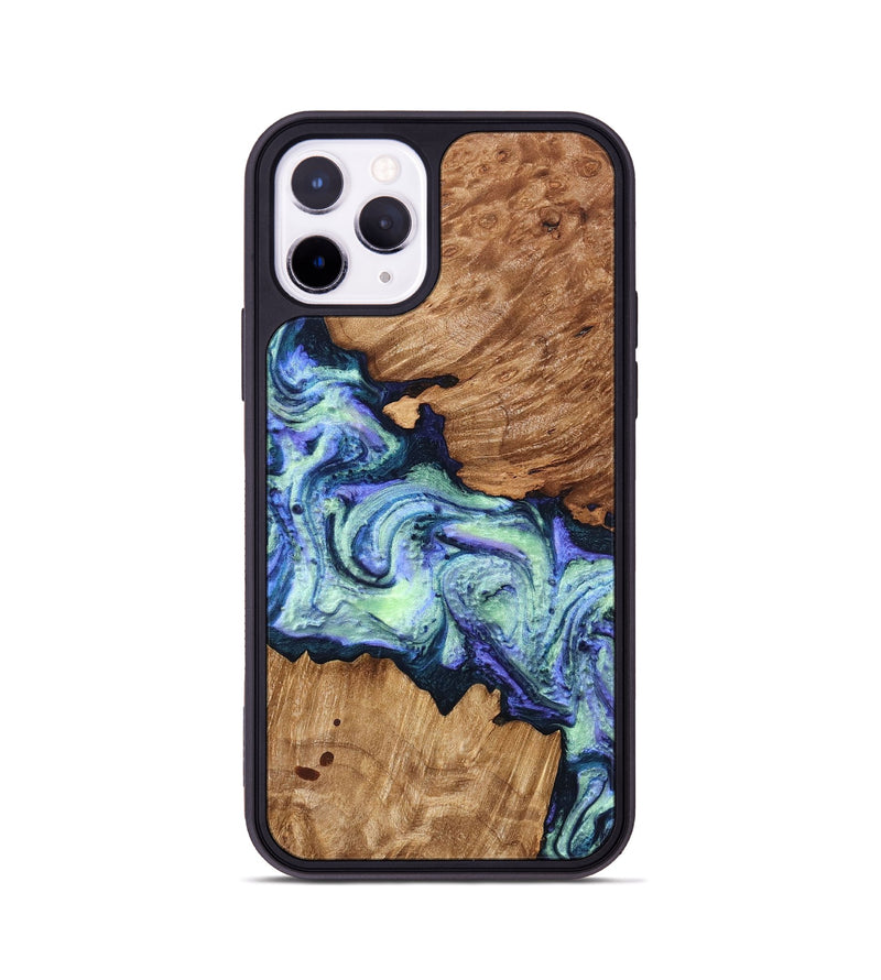 iPhone 11 Pro Wood Phone Case - Elda (Purple, 824502)