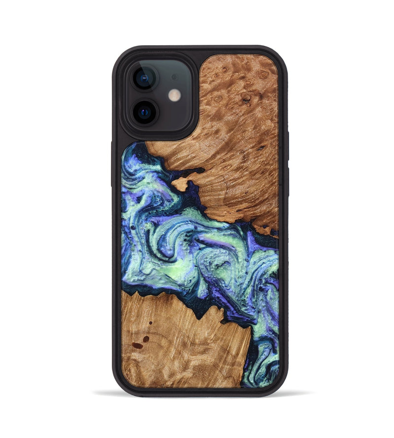 iPhone 12 Wood Phone Case - Elda (Purple, 824502)