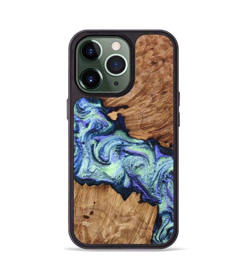 iPhone 13 Pro Wood Phone Case - Elda (Purple, 824502)