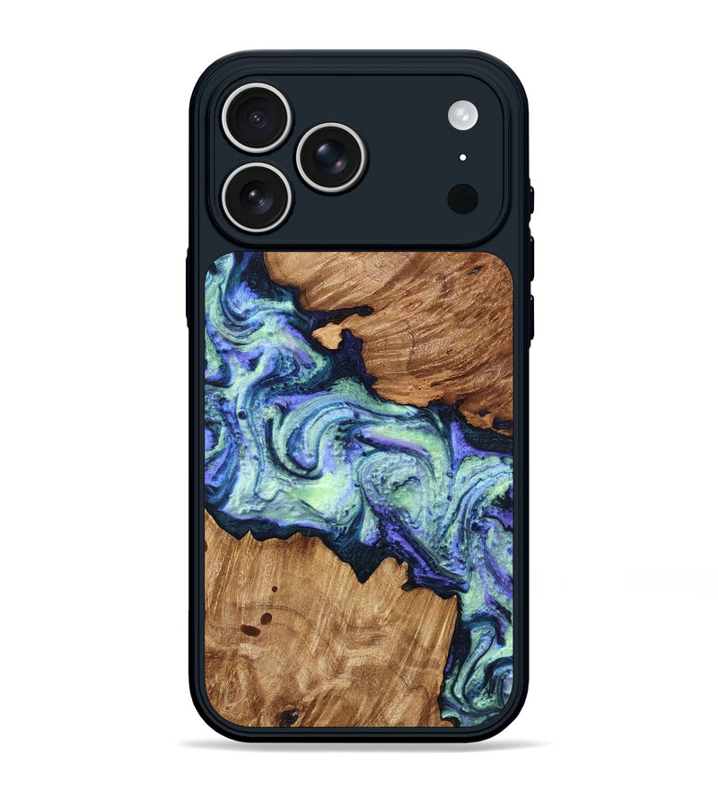 iPhone 17 Pro Max Wood Phone Case - Elda (Purple, 824502)