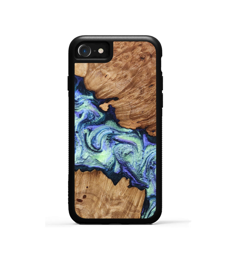 iPhone SE Wood Phone Case - Elda (Purple, 824502)