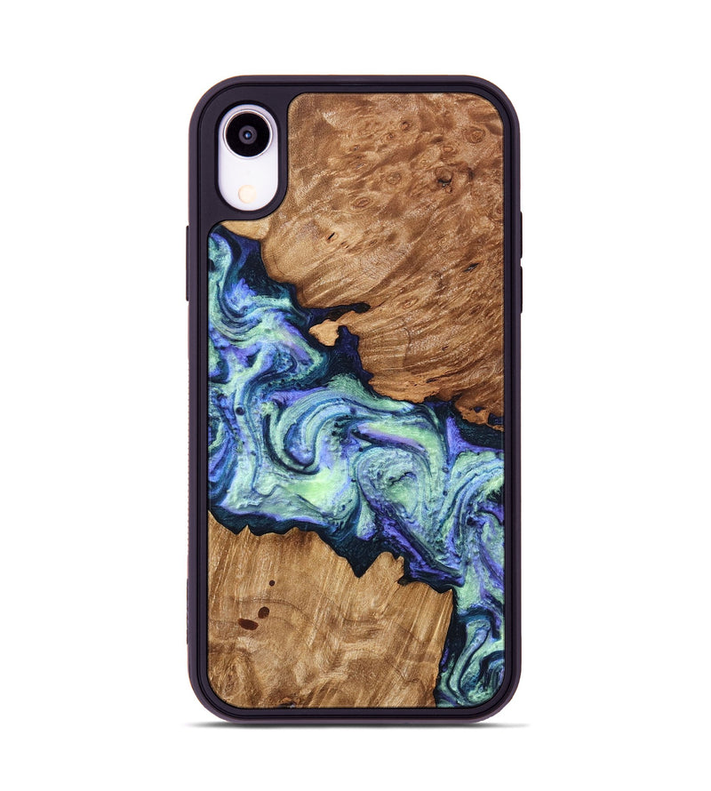 iPhone Xr Wood Phone Case - Elda (Purple, 824502)