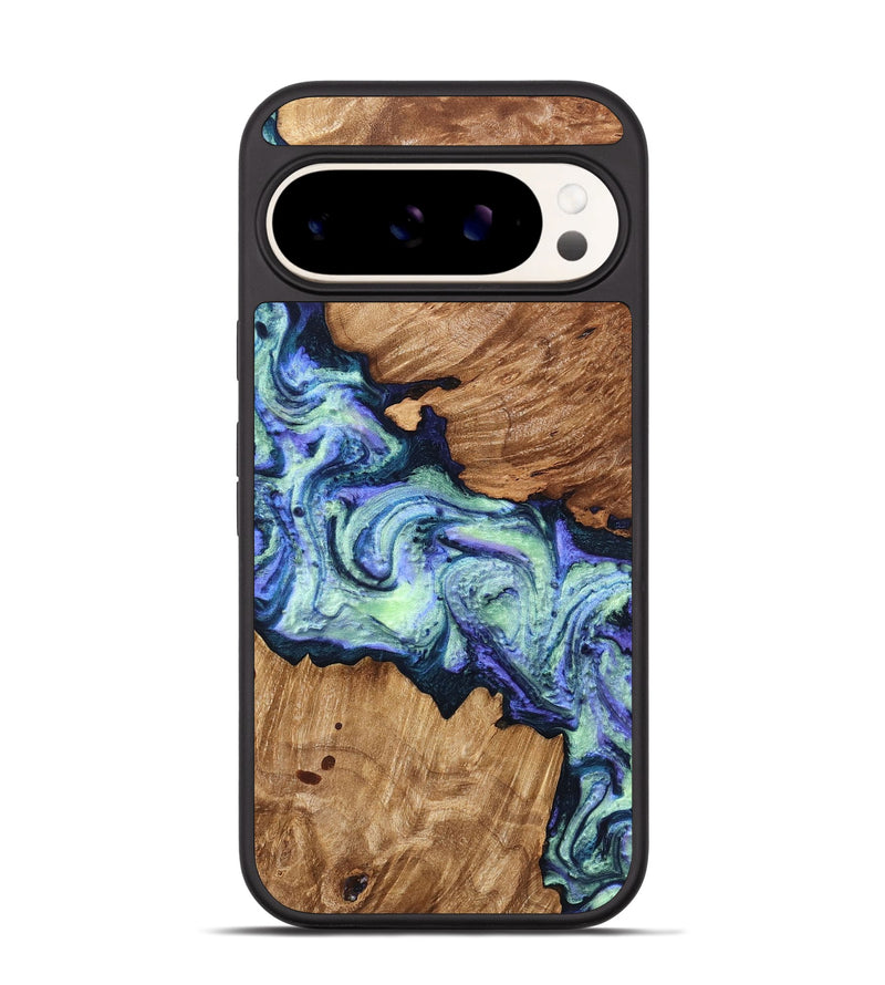Pixel 9 Wood Phone Case - Elda (Purple, 824502)