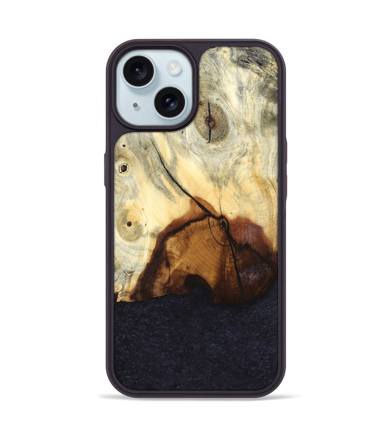 iPhone 15 Wood Phone Case - Delia (Wood Burl, 824505)