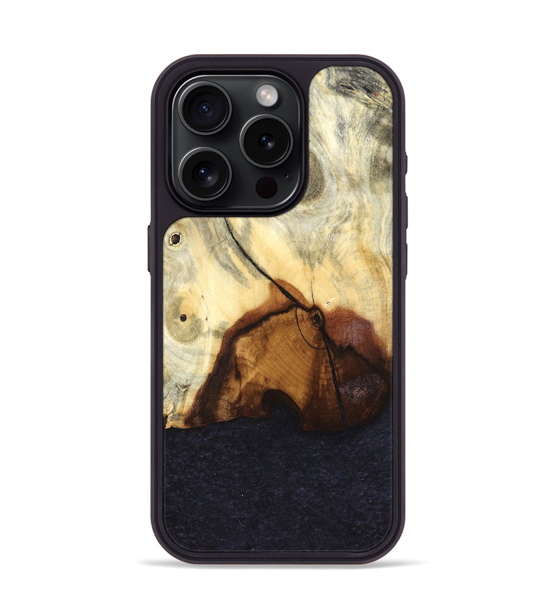 iPhone 15 Pro Wood Phone Case - Delia (Wood Burl, 824505)