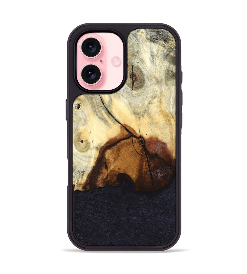 iPhone 16 Wood Phone Case - Delia (Wood Burl, 824505)