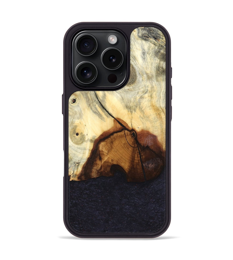 iPhone 16 Pro Wood Phone Case - Delia (Wood Burl, 824505)
