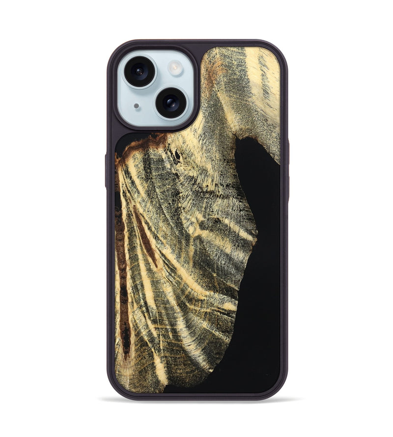 iPhone 15 Wood Phone Case - Mikael (Wood Burl, 824506)