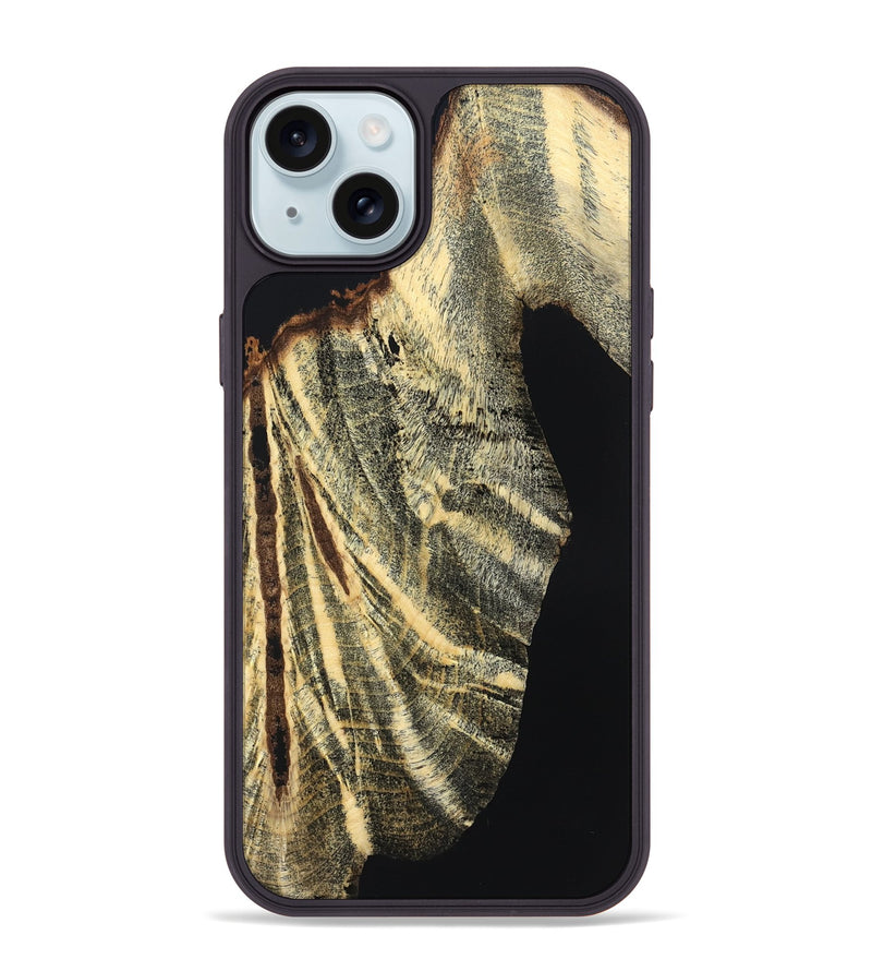 iPhone 15 Plus Wood Phone Case - Mikael (Wood Burl, 824506)