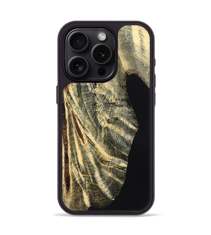 iPhone 15 Pro Wood Phone Case - Mikael (Wood Burl, 824506)