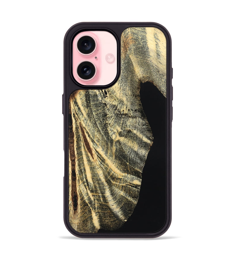 iPhone 16 Wood Phone Case - Mikael (Wood Burl, 824506)
