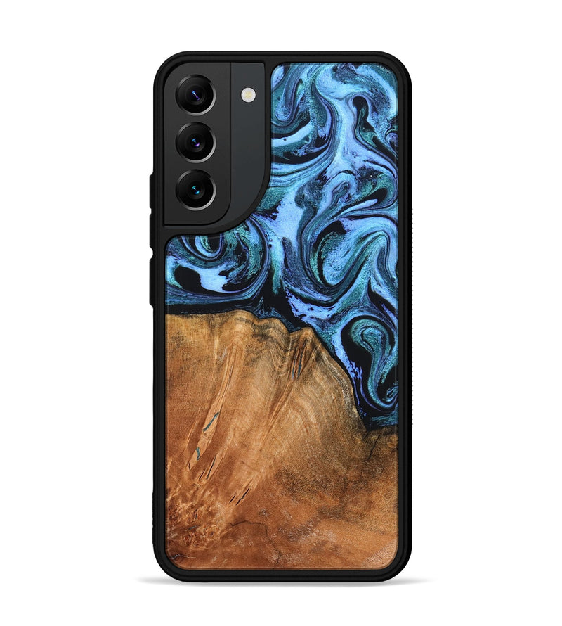 Galaxy S22 Plus Wood Phone Case - Davin (Blue, 824525)