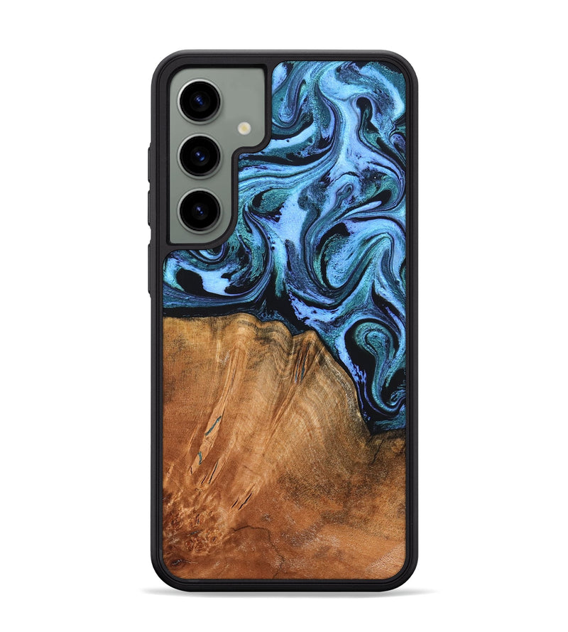 Galaxy S24 Plus Wood Phone Case - Davin (Blue, 824525)