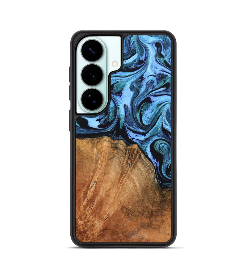 Galaxy S26 Wood Phone Case - Davin (Blue, 824525)