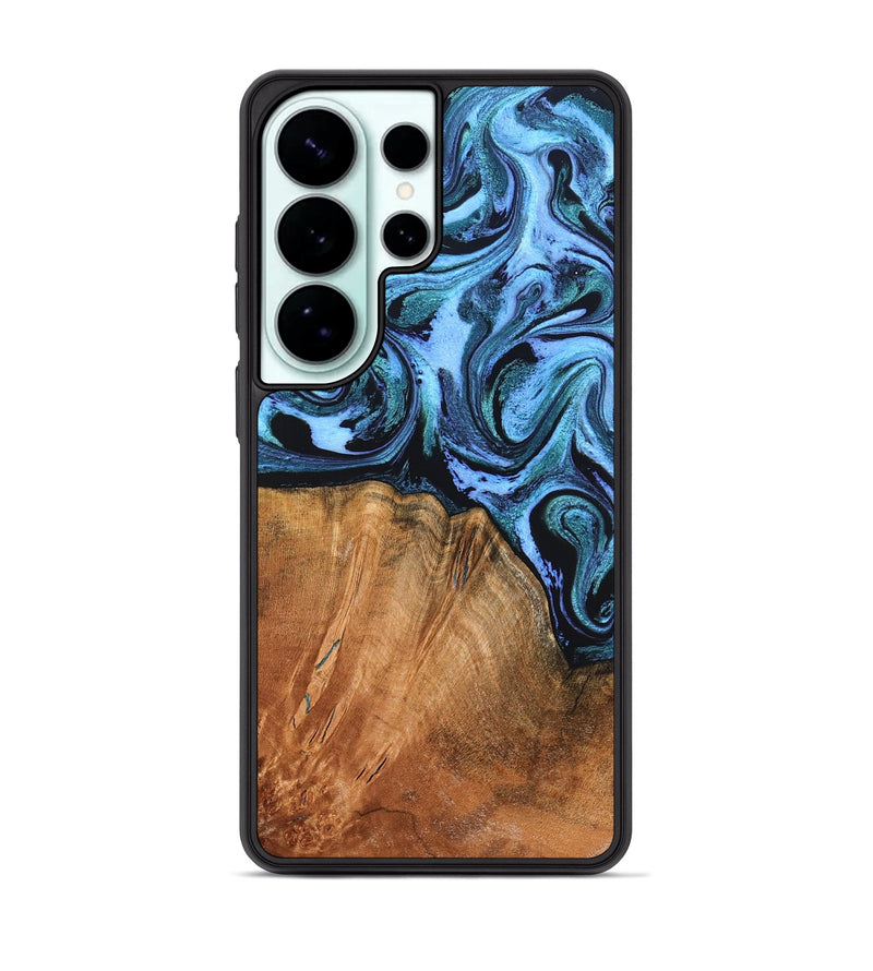Galaxy S26 Ultra Wood Phone Case - Davin (Blue, 824525)