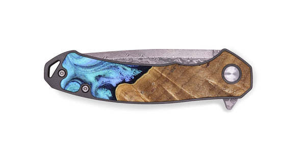 EDC Wood Pocket Knife - Katlin (Blue, 824526)