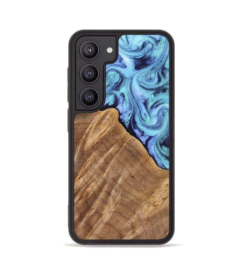 Galaxy S23 Wood Phone Case - Katlin (Blue, 824526)