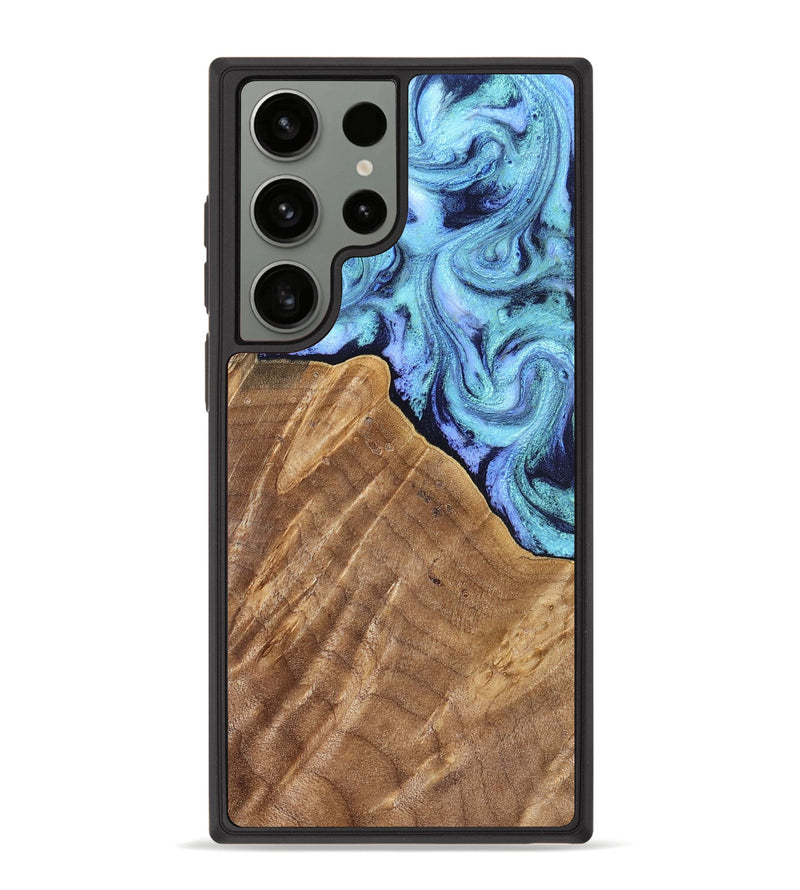 Galaxy S23 Ultra Wood Phone Case - Katlin (Blue, 824526)