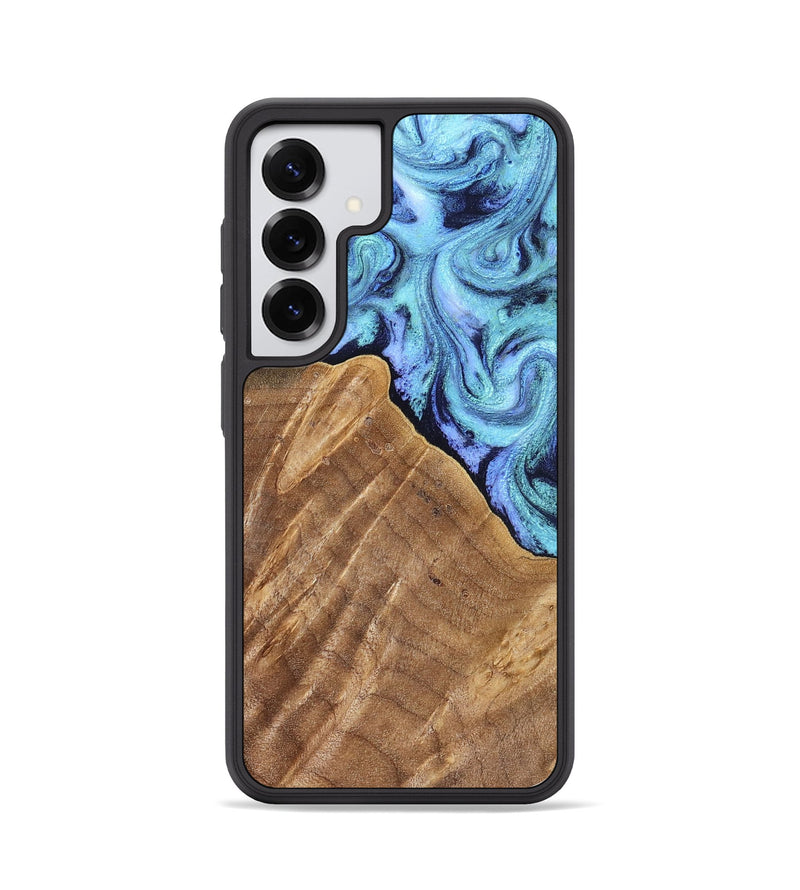 Galaxy S25 Wood Phone Case - Katlin (Blue, 824526)