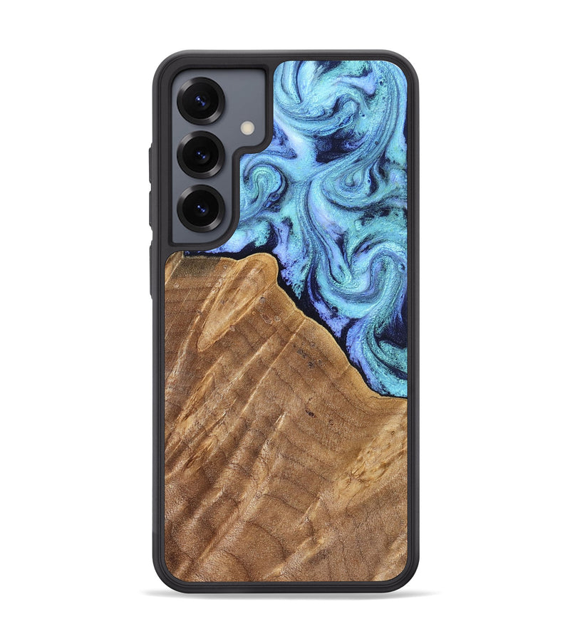 Galaxy S25 Plus Wood Phone Case - Katlin (Blue, 824526)
