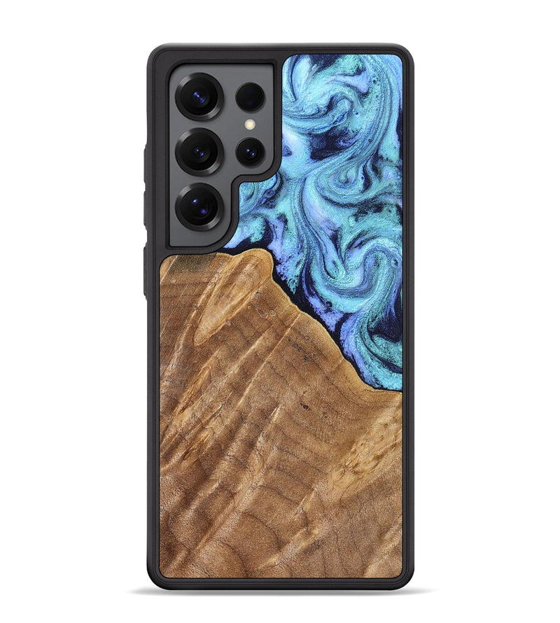 Galaxy S25 Ultra Wood Phone Case - Katlin (Blue, 824526)