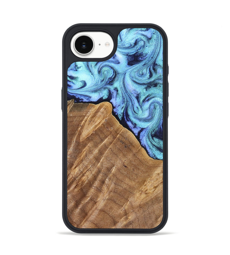 iPhone 17e Wood Phone Case - Katlin (Blue, 824526)