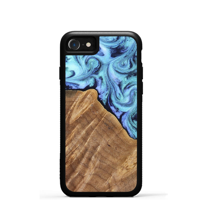 iPhone SE Wood Phone Case - Katlin (Blue, 824526)