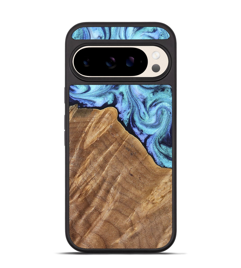 Pixel 10 Wood Phone Case - Katlin (Blue, 824526)