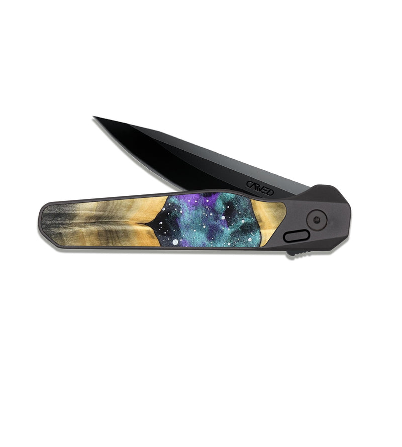 EDC Dark Slate Wood Pocket Knife - Yair (Cosmos, 824547)