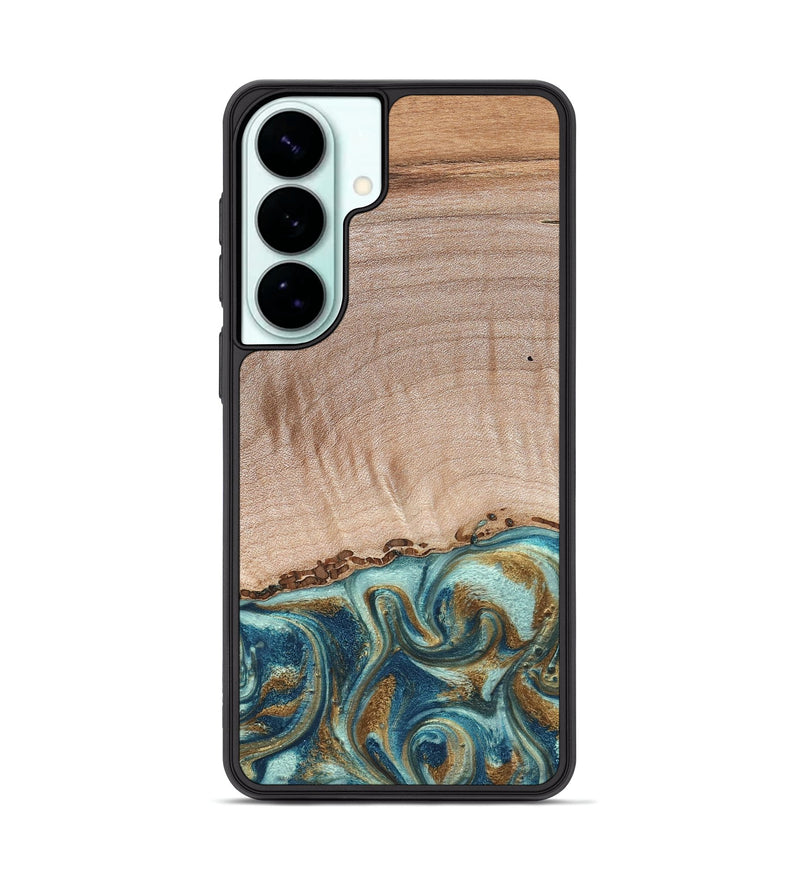 Galaxy S26 Plus Wood Phone Case - Hampton (Teal & Gold, 824552)