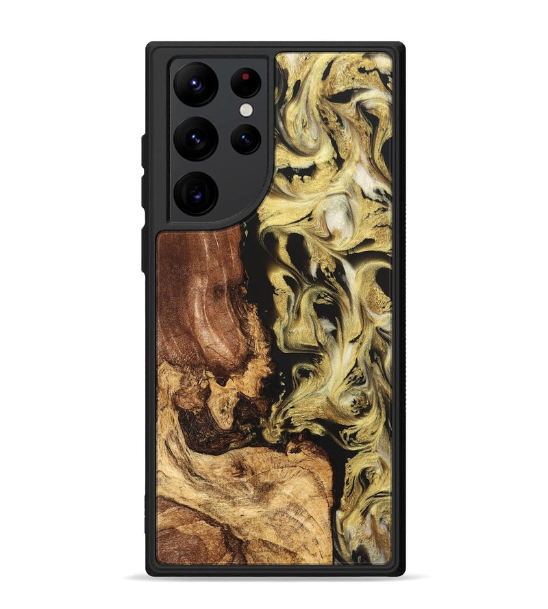 Galaxy S22 Ultra Wood Phone Case - Otis (Black & White, 824557)