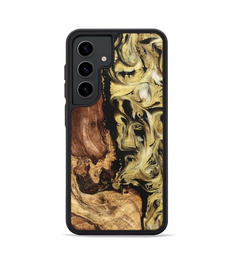 Galaxy S24 Wood Phone Case - Otis (Black & White, 824557)