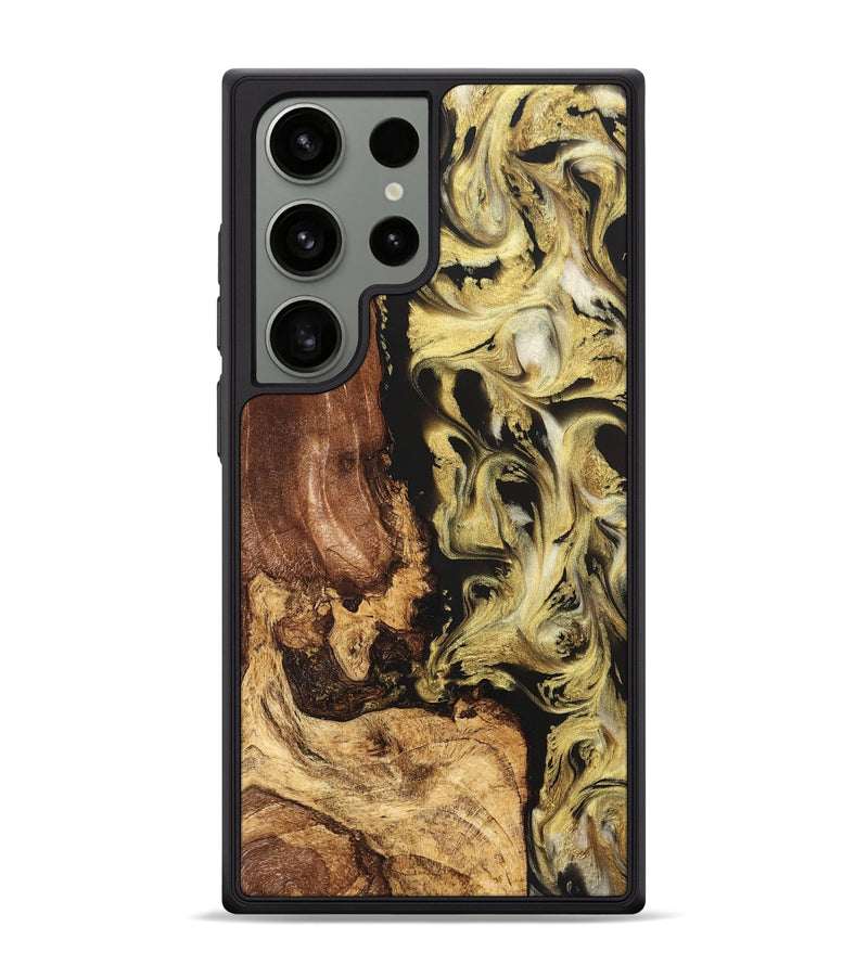 Galaxy S24 Ultra Wood Phone Case - Otis (Black & White, 824557)
