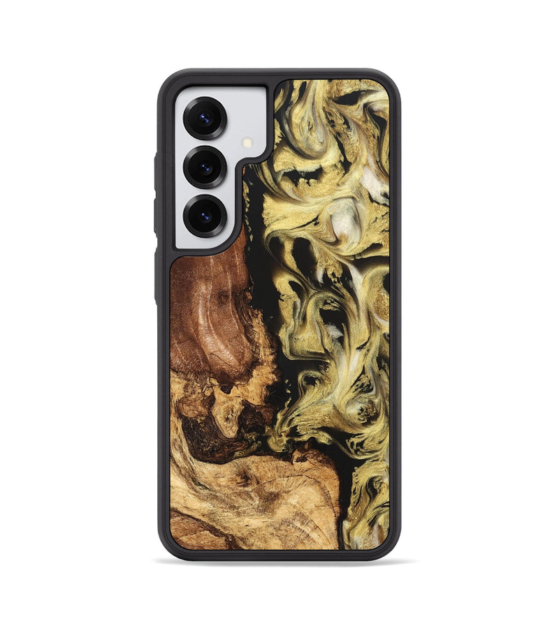 Galaxy S25 Wood Phone Case - Otis (Black & White, 824557)