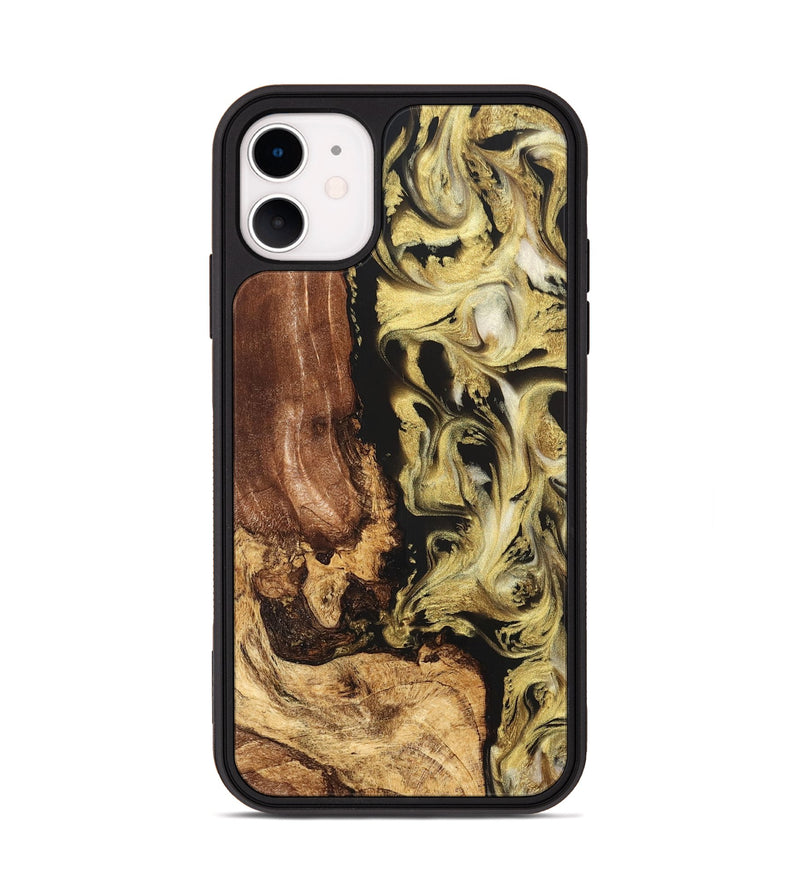 iPhone 11 Wood Phone Case - Otis (Black & White, 824557)
