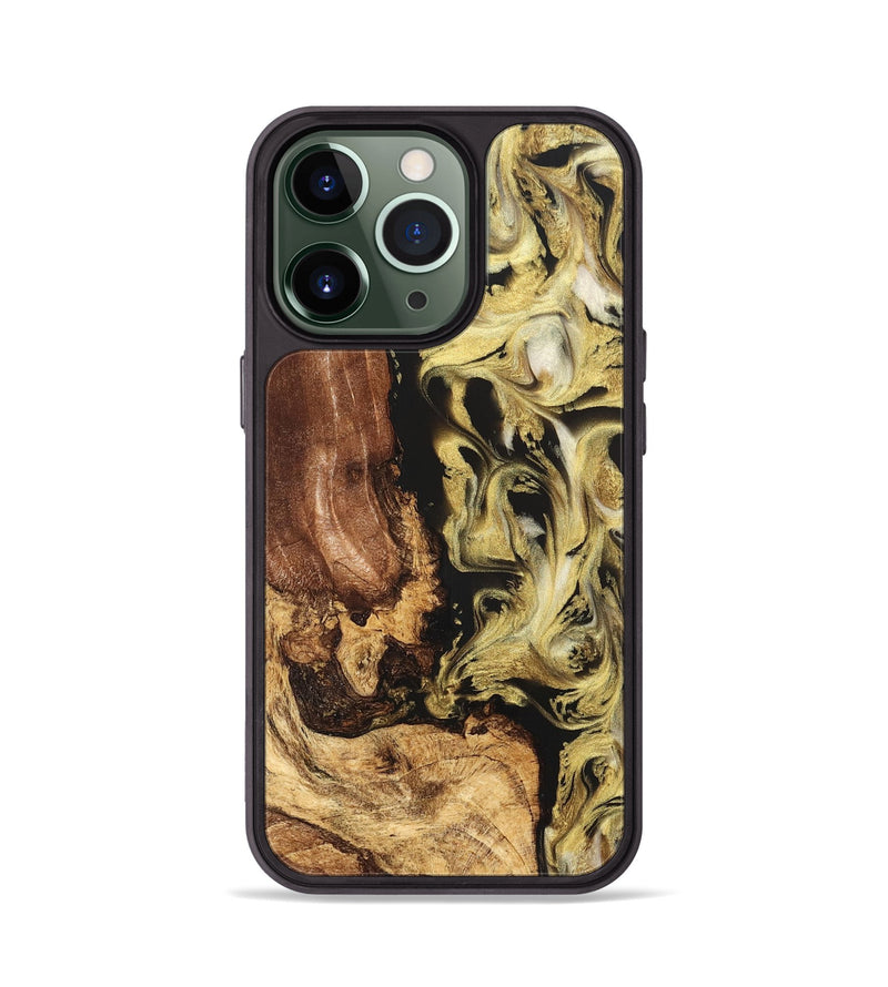 iPhone 13 Pro Wood Phone Case - Otis (Black & White, 824557)