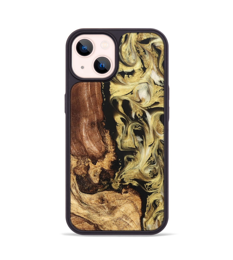 iPhone 14 Wood Phone Case - Otis (Black & White, 824557)
