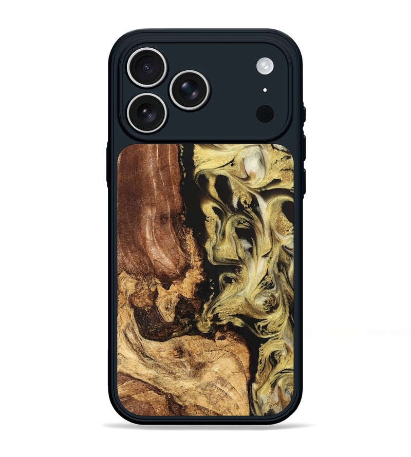 iPhone 17 Pro Max Wood Phone Case - Otis (Black & White, 824557)
