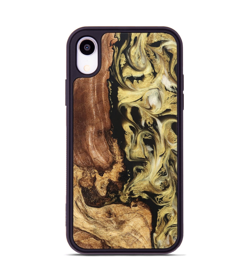 iPhone Xr Wood Phone Case - Otis (Black & White, 824557)