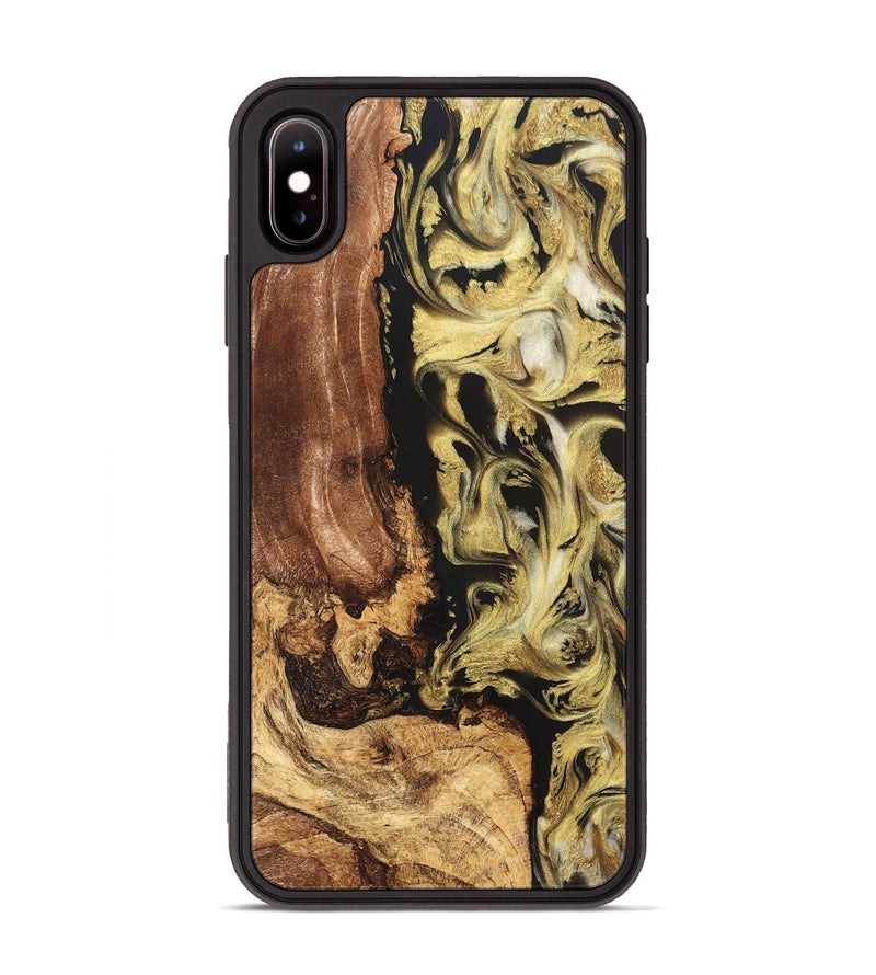 iPhone Xs Max Wood Phone Case - Otis (Black & White, 824557)