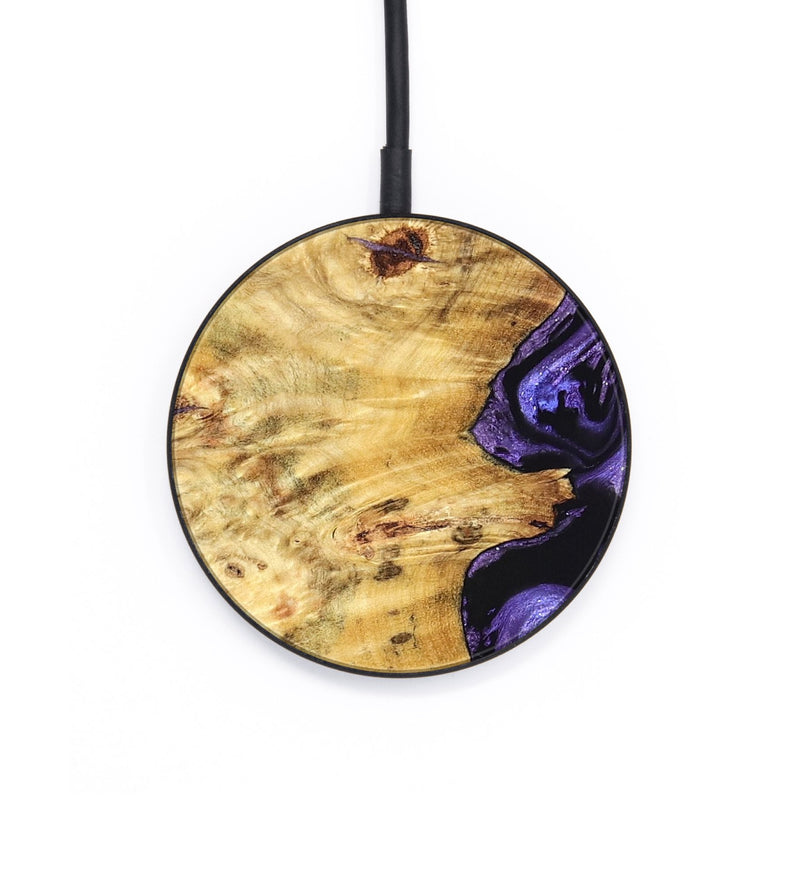 Circle Wood Wireless Charger - Karson (Purple, 824558)
