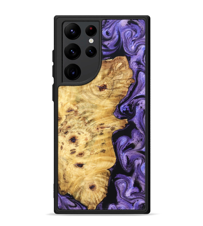 Galaxy S22 Ultra Wood Phone Case - Karson (Purple, 824558)