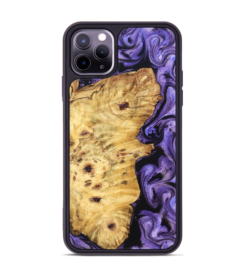 iPhone 11 Pro Max Wood Phone Case - Karson (Purple, 824558)
