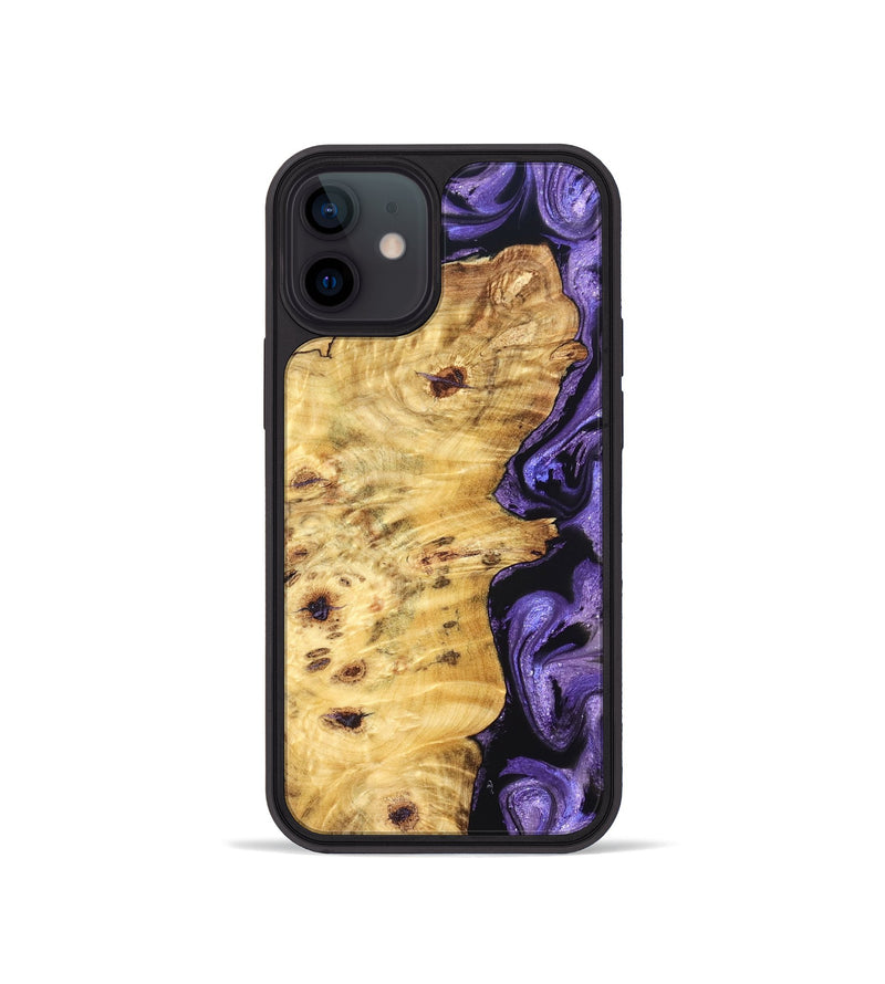iPhone 12 mini Wood Phone Case - Karson (Purple, 824558)
