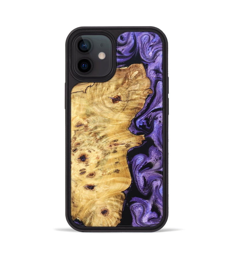 iPhone 12 Wood Phone Case - Karson (Purple, 824558)